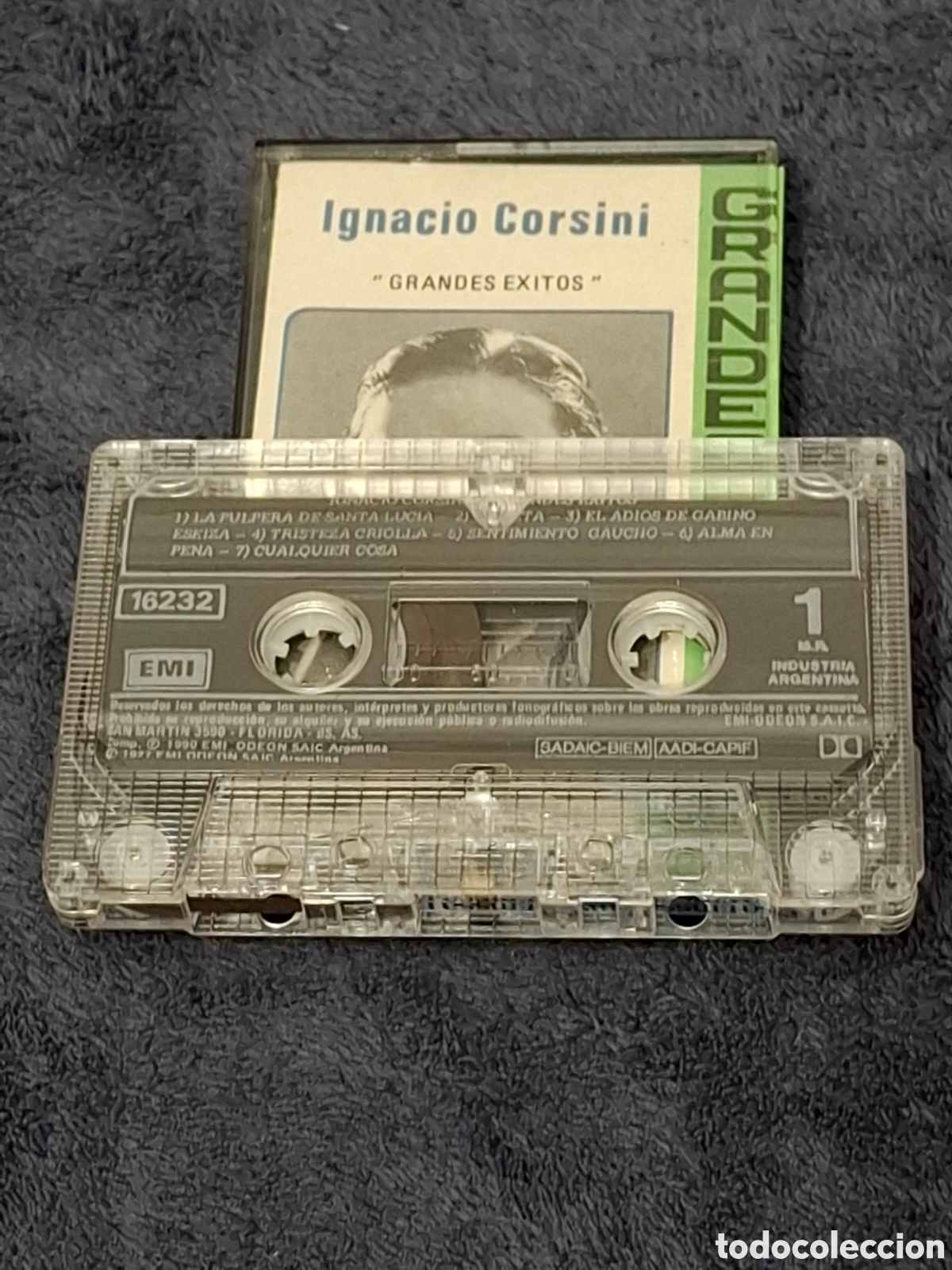 Casetes antiguos: CT13. Ignacio Corcini - Grandes &Eacute;xitos, 1990, De 2&ordf; Mano. - Foto 3