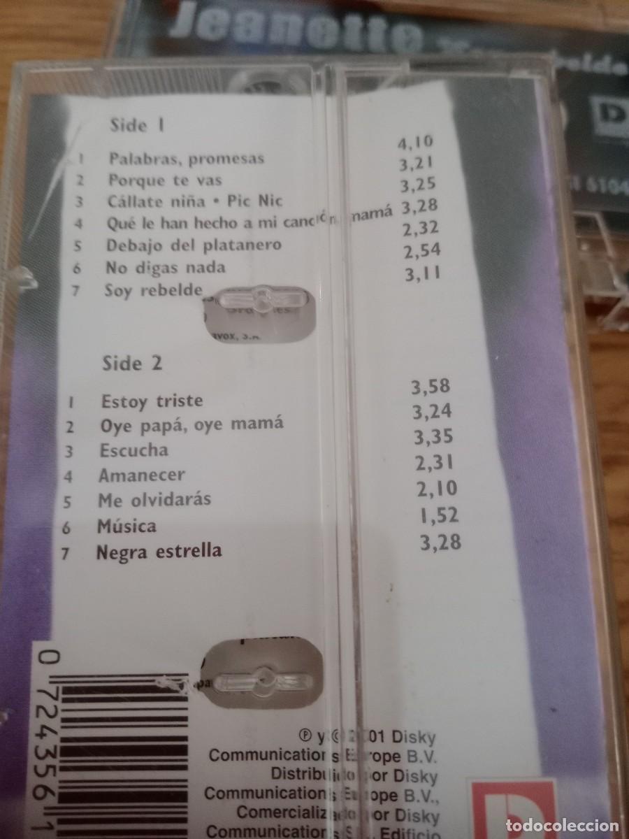 Casetes antiguos: JEANETTE / SOY REBELDE - Foto 2