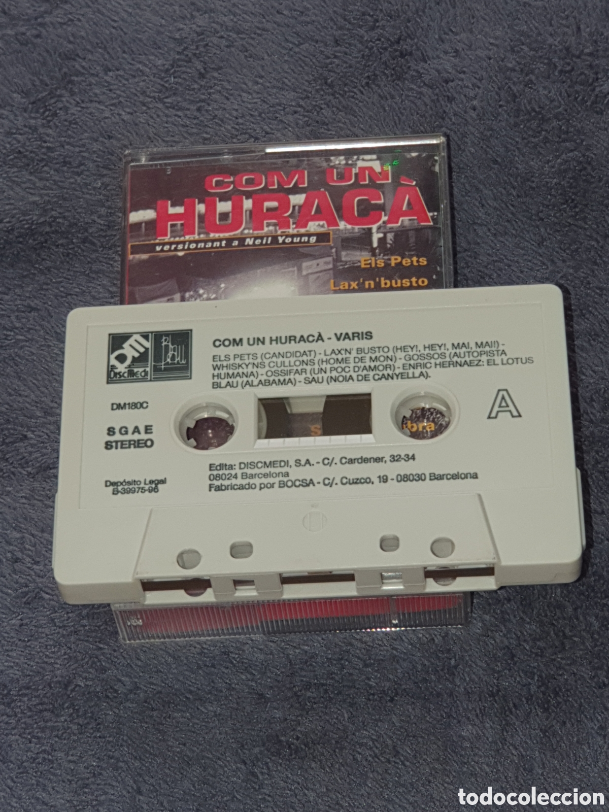 Casetes antiguos: CT-13. Com Un Hurac&agrave;, 1996, De 2&ordf; Ma. - Foto 5