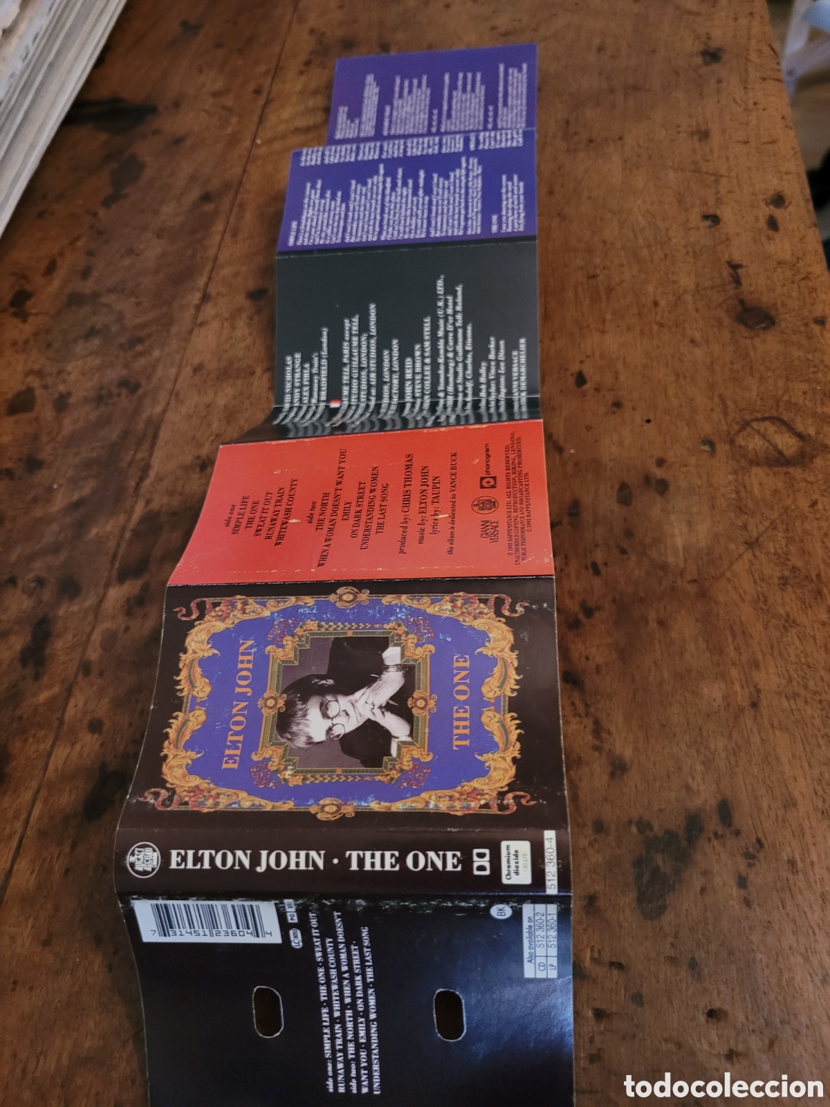 Casetes antiguos: Cassette Elton John/The One 1992 - Foto 8