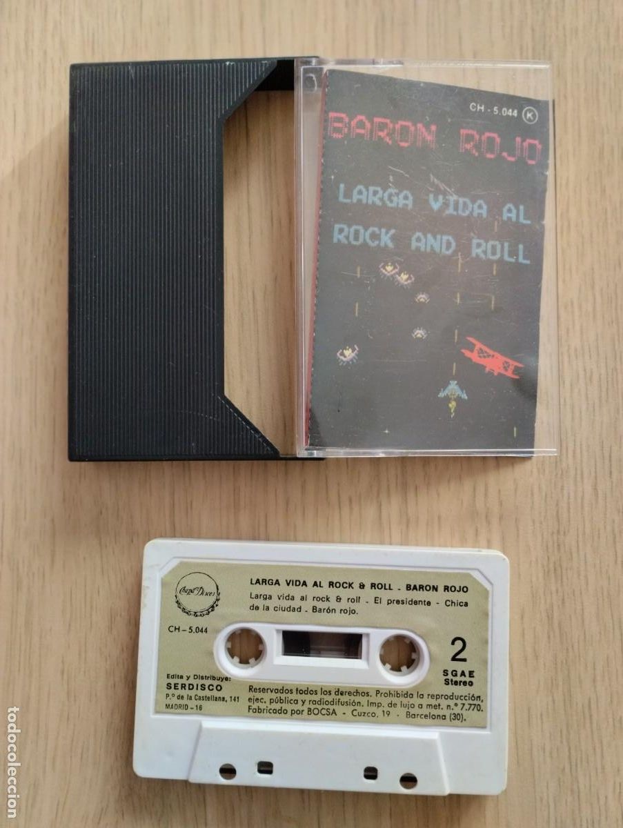 Casetes antiguos: Cinta Cassette antigua Bar&oacute;n Rojo - Foto 3