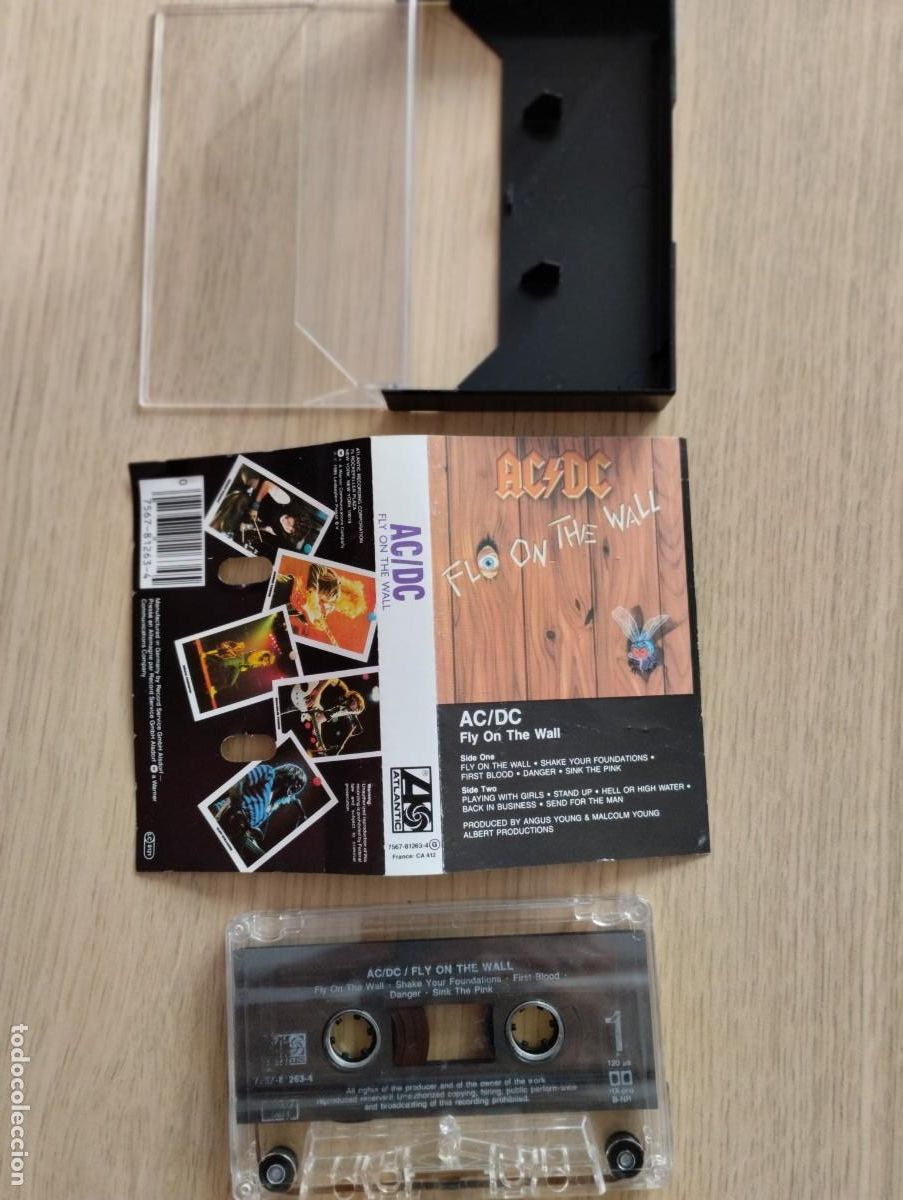 Casetes antiguos: Cinta Cassette antigua AC/DC - Foto 2