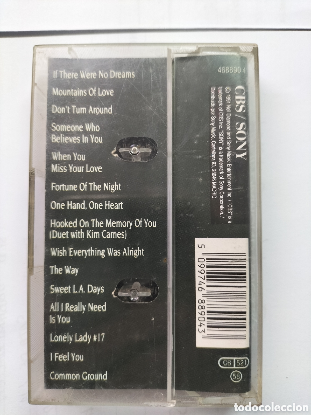 Casetes antiguos: Neil Diamond. Cinta de casette. Lovescape. 1991. - Foto 2