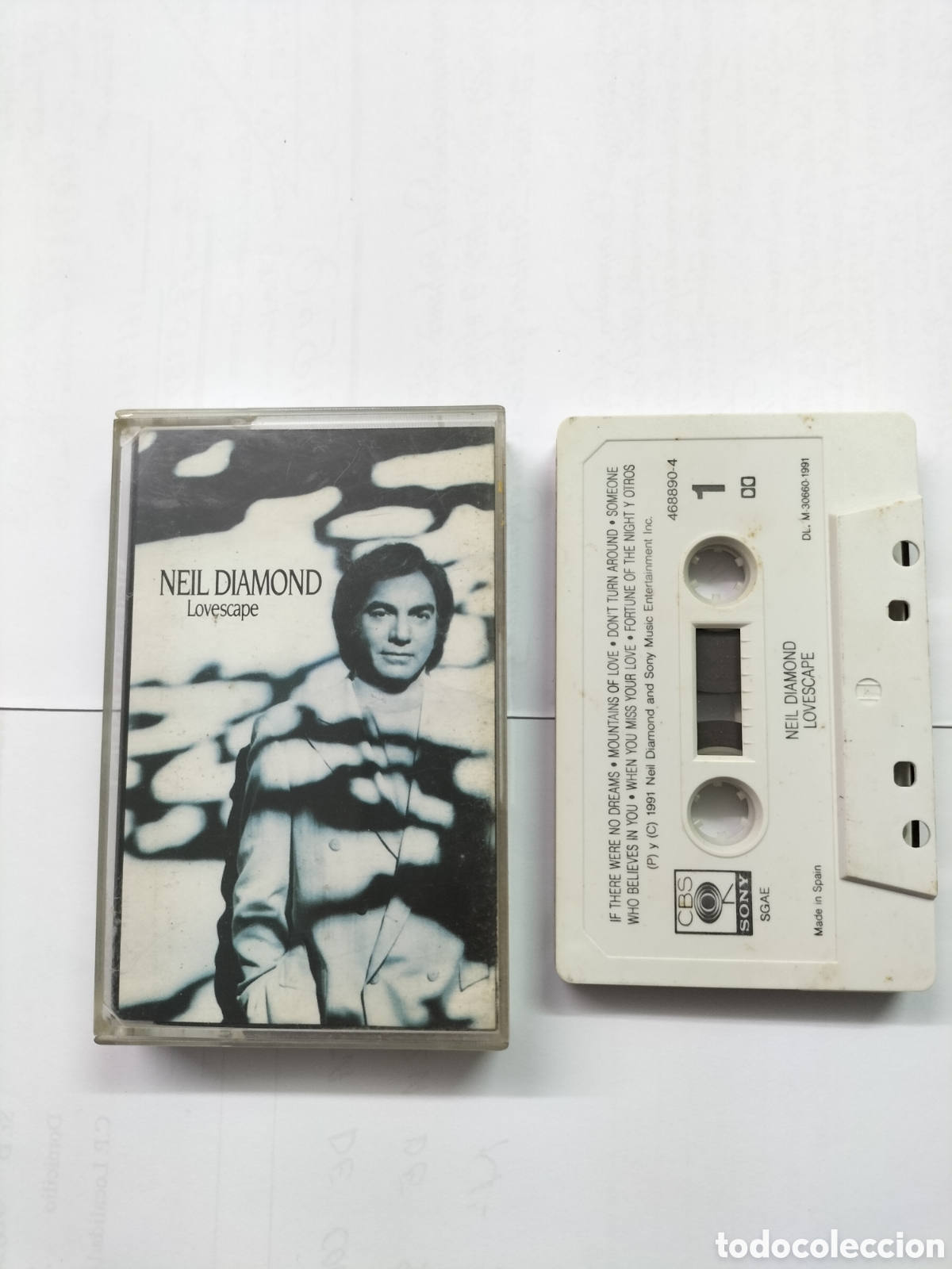 Casetes antiguos: Neil Diamond. Cinta de casette. Lovescape. 1991. - Foto 1
