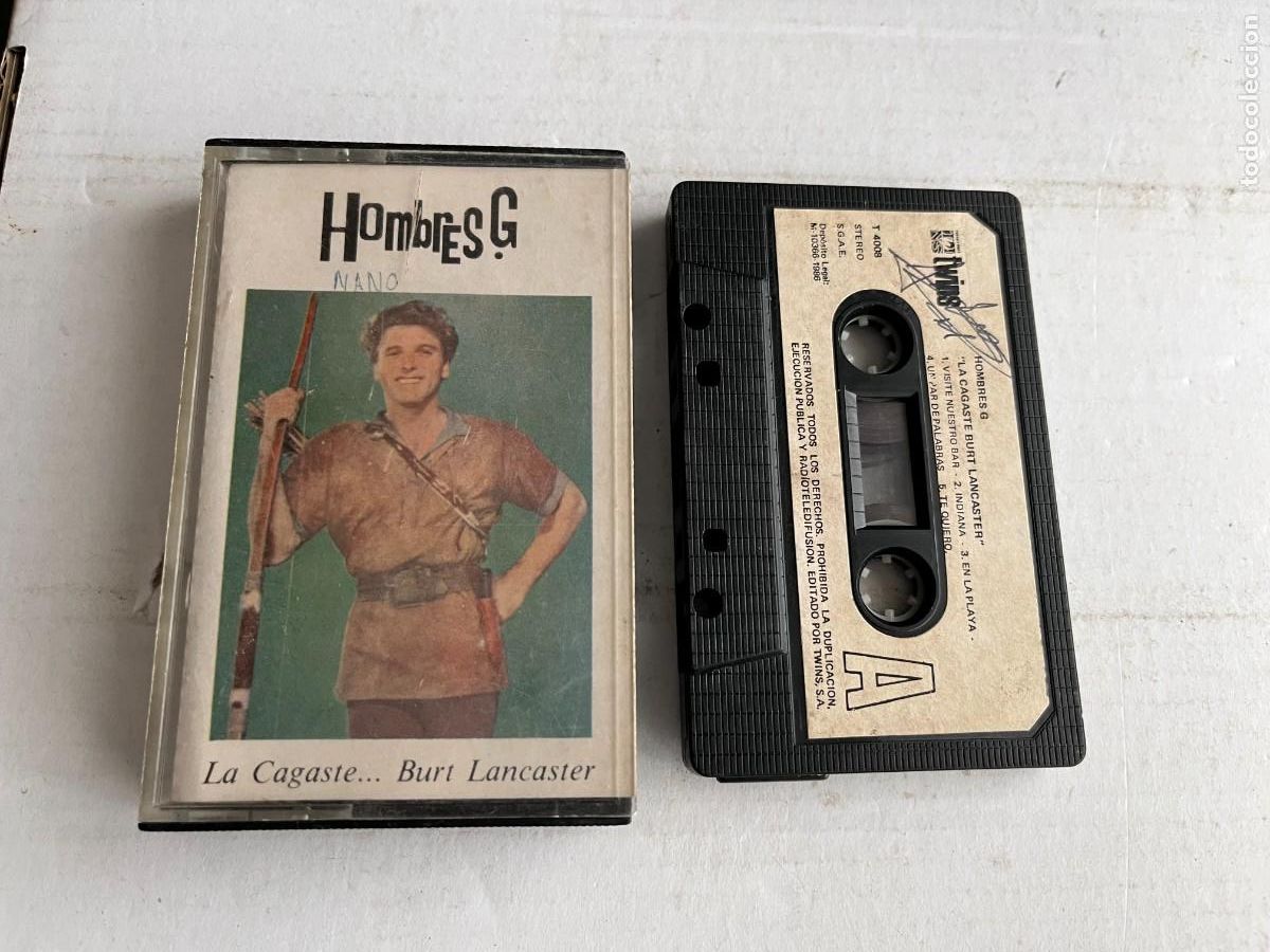 Casetes antiguos: HOMBRES G LA CAGASTE BURT LANCASTER - CINTA CASETE CASSETTE KREATEN