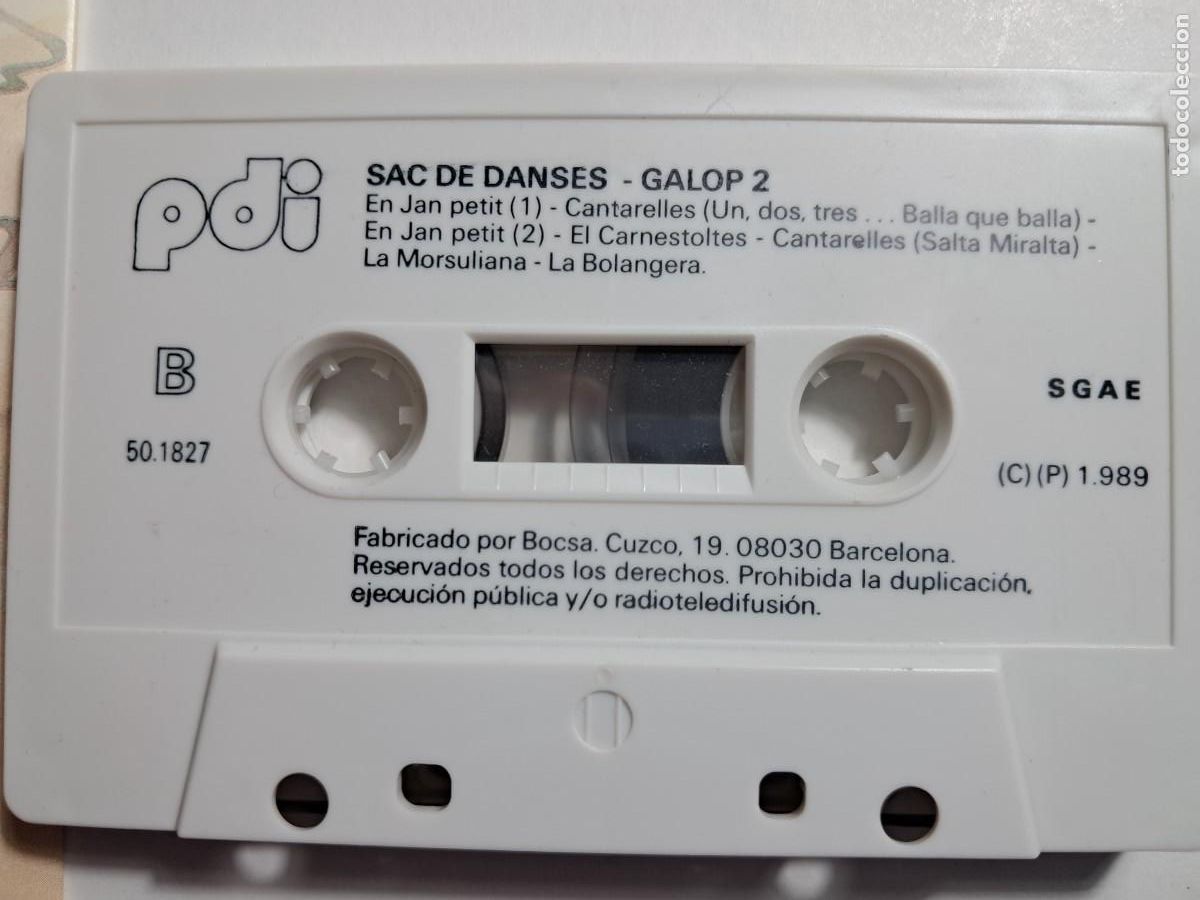 Casetes antiguos: SAC DE DANSES, GALOP 2 CASSETTE - Foto 3