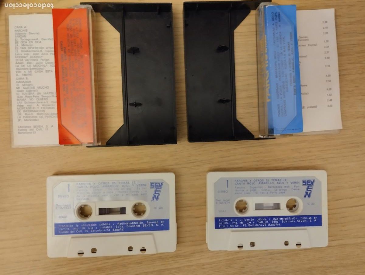 Casetes antiguos: Cintas casettes antiguas Parch&iacute;s 25 Super exitos - Foto 3