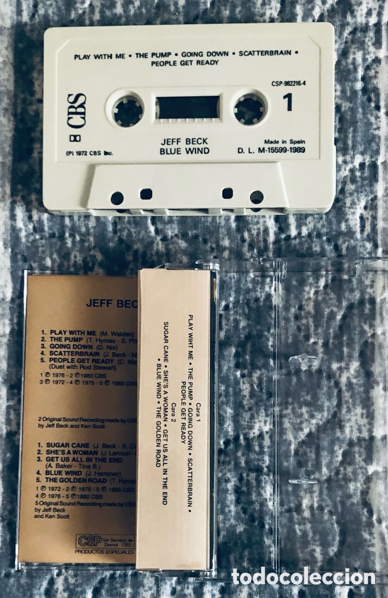 Casetes antiguos: Jeff Beck: Blue Wind (Ed. 1989) - Foto 2