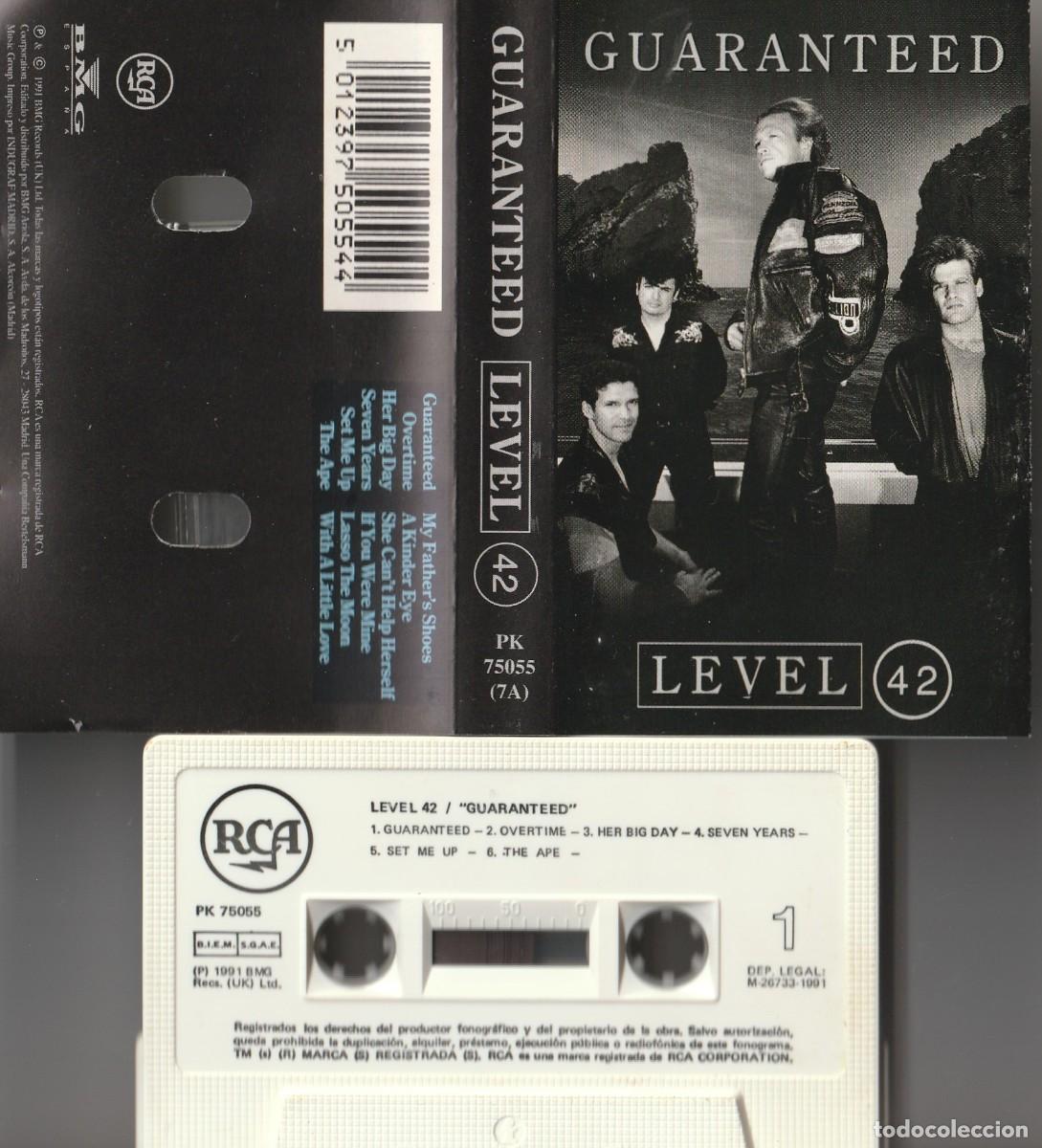 Casetes antiguos: LEVEL 42 - GUARANTEED (CASSETTE RCA 1991) - Foto 1
