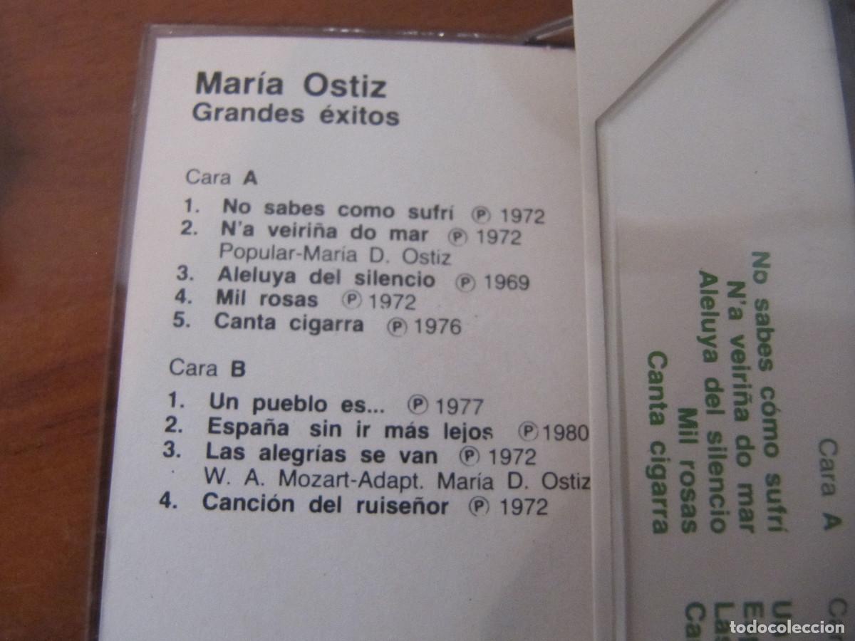 Casetes antiguos: Mar&iacute;a Ostiz - grandes Exitos - Foto 4