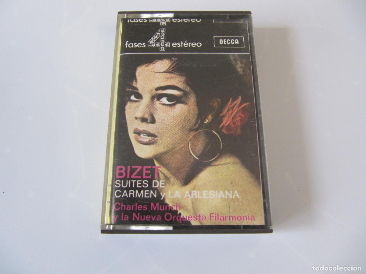 Casetes antiguos: BIZET-CARMEN Y LA ARLESIANA-SUITES-CHARLES MUNCH Y LA NUEVA ORQUESTA FILARMONICA-SERIE 4 FASES
