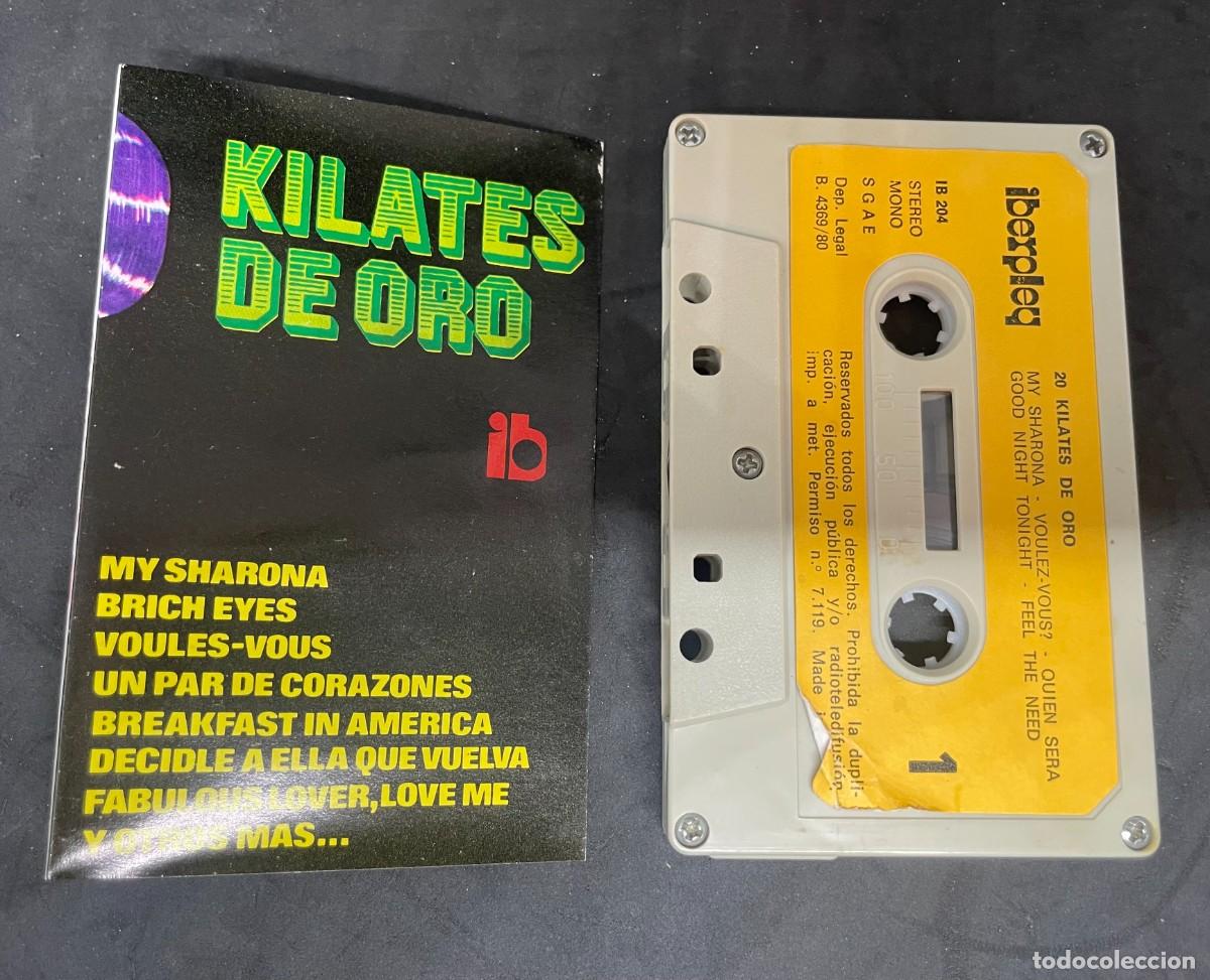 Cassetes antigas: CINTA/CASETE KILATES DE ORO. IBERPLAY. TDK854