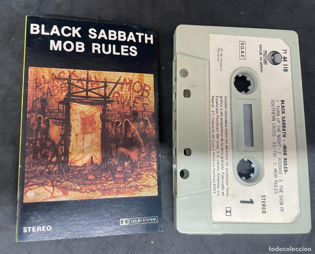 Casetes antiguos: cinta/casete BLACK SABBATH &rdquo;MOB RULES&rdquo;. TDK854 - Foto 1