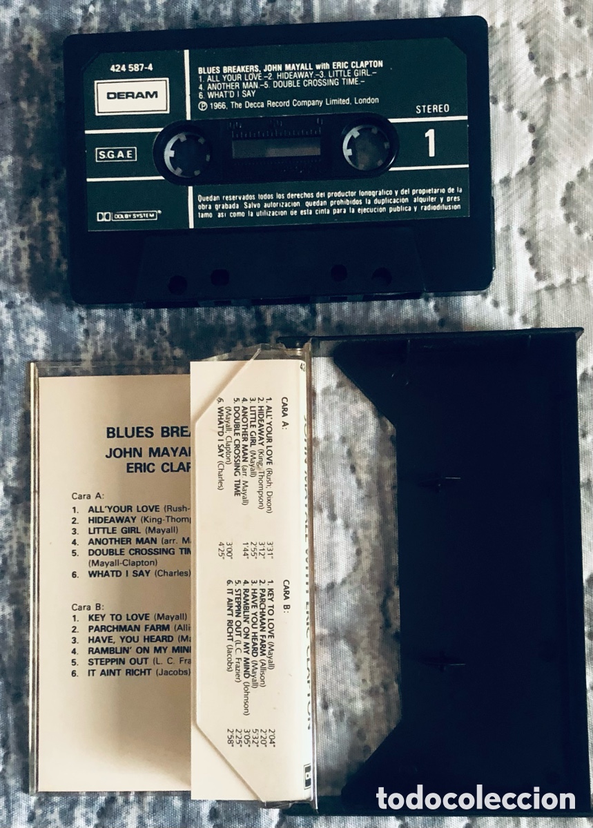Casetes antiguos: John Mayall with Eric Clapton: Blues Breakers - Foto 2