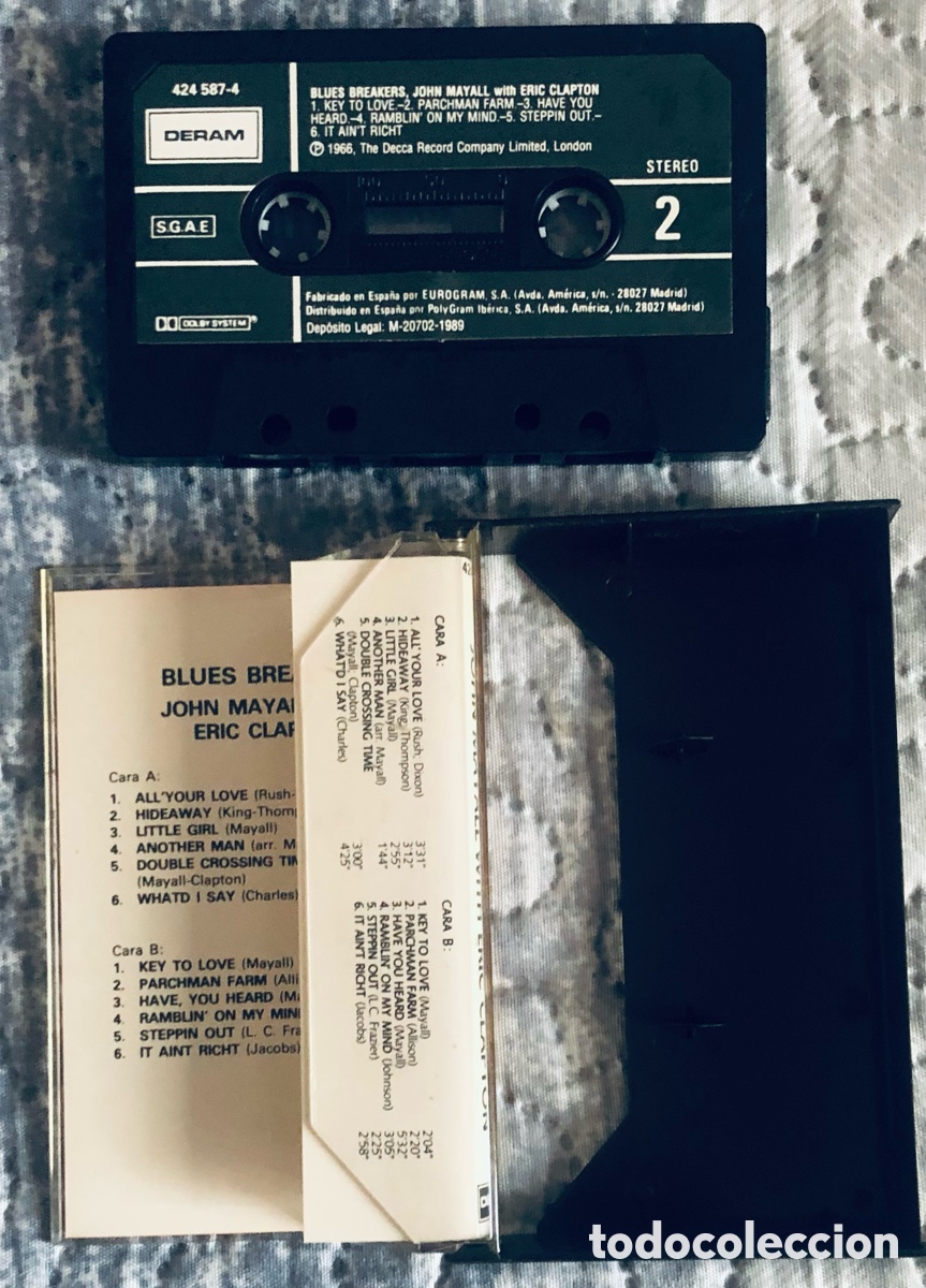 Casetes antiguos: John Mayall with Eric Clapton: Blues Breakers - Foto 3