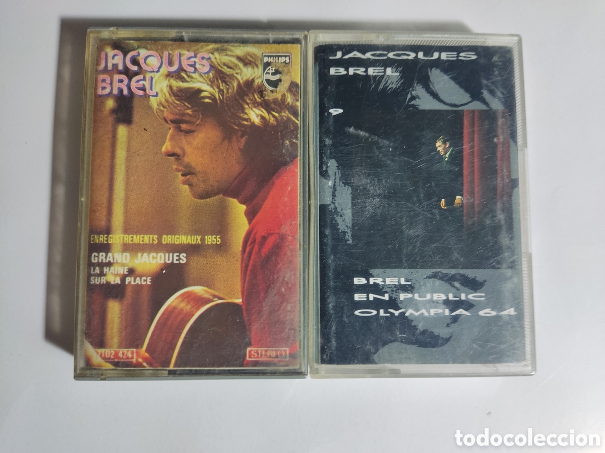 Casetes antiguos: JACQUES BREL - 2 CINTAS CASETES - Foto 1
