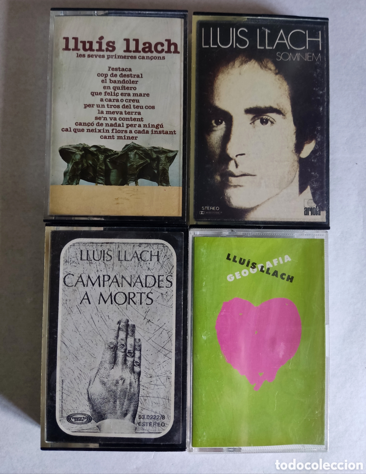 Casetes antiguos: LUIS LLACH - 4 CINTAS CASETES - Foto 1