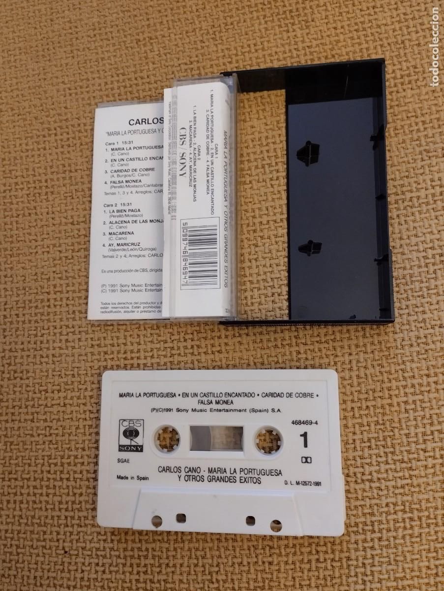 Casetes antiguos: Cinta casette antigua Carlos Cano - Foto 4