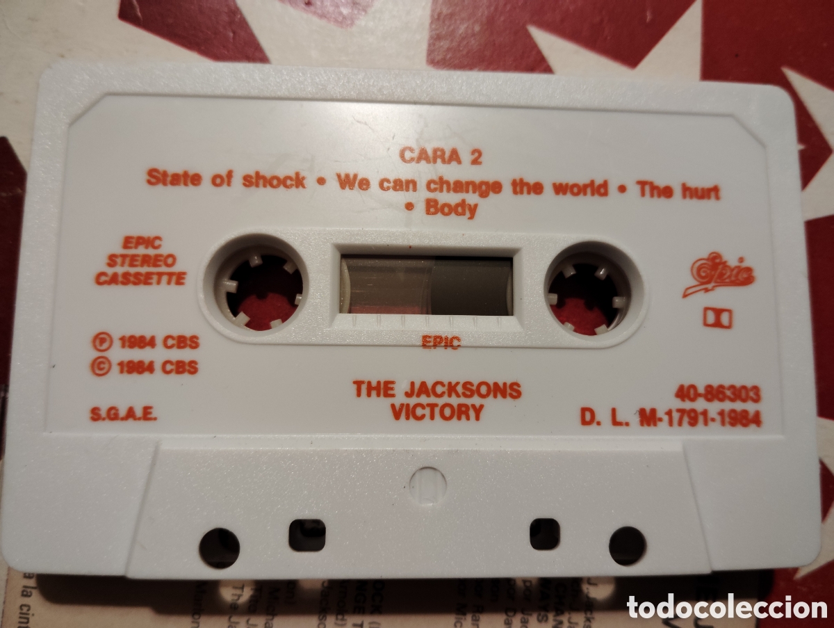 Casetes antiguos: Jacksons - Victory , 1984 Espa&ntilde;a - Foto 3