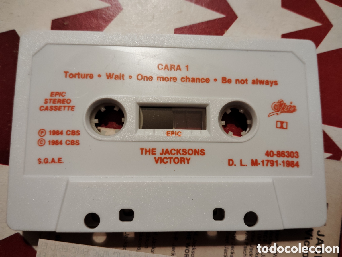 Casetes antiguos: Jacksons - Victory , 1984 Espa&ntilde;a - Foto 4