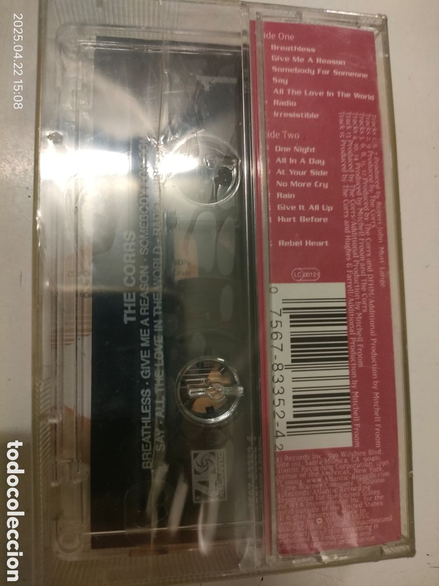 Casetes antiguos: THE CORRS NUEVO Y PRECINTADO - Foto 2