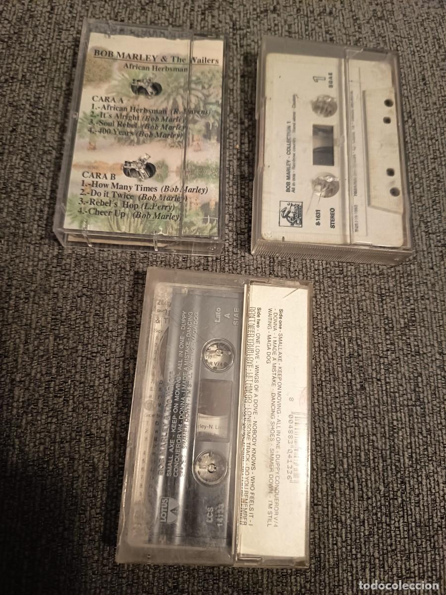 Casetes antiguos: BOB MARLEY LOTE DE 3 CASSETTES - Foto 5
