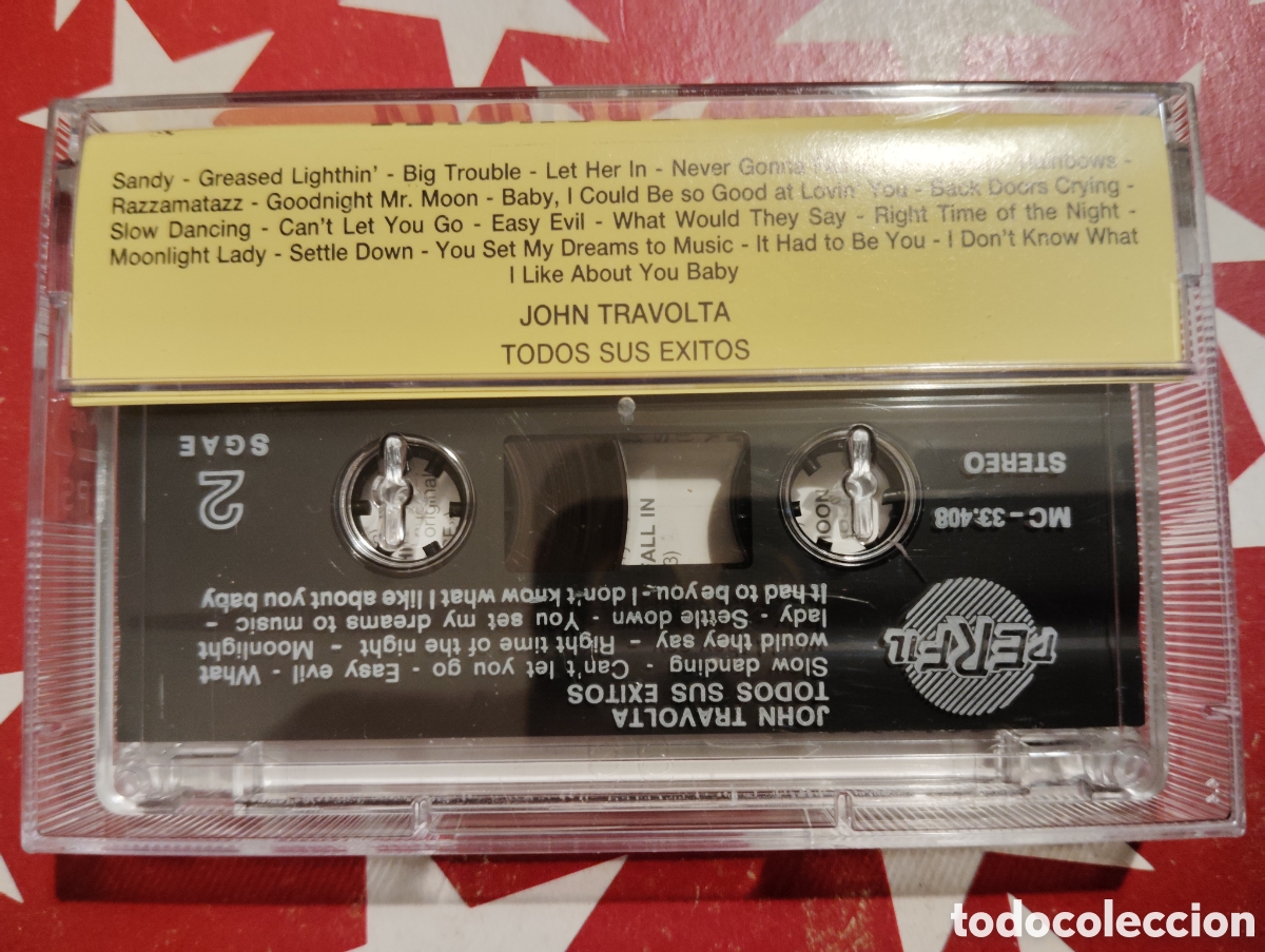 Casetes antiguos: JOHN TRAVOLTA - TODOS SUS EXITOS , 1991 ESPA&Ntilde;A. - Foto 2
