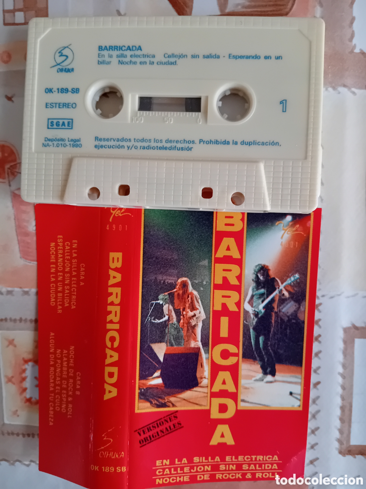 Casetes antiguos: BARRICADA. VERSIONES ORIGINALES DE SUS &Eacute;XITOS. - Foto 3