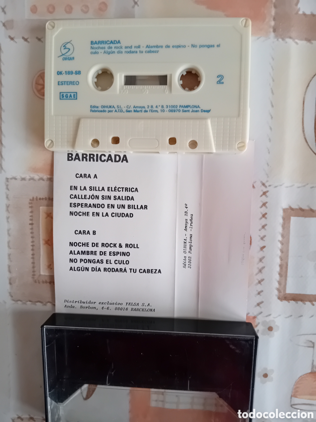 Casetes antiguos: BARRICADA. VERSIONES ORIGINALES DE SUS &Eacute;XITOS. - Foto 4