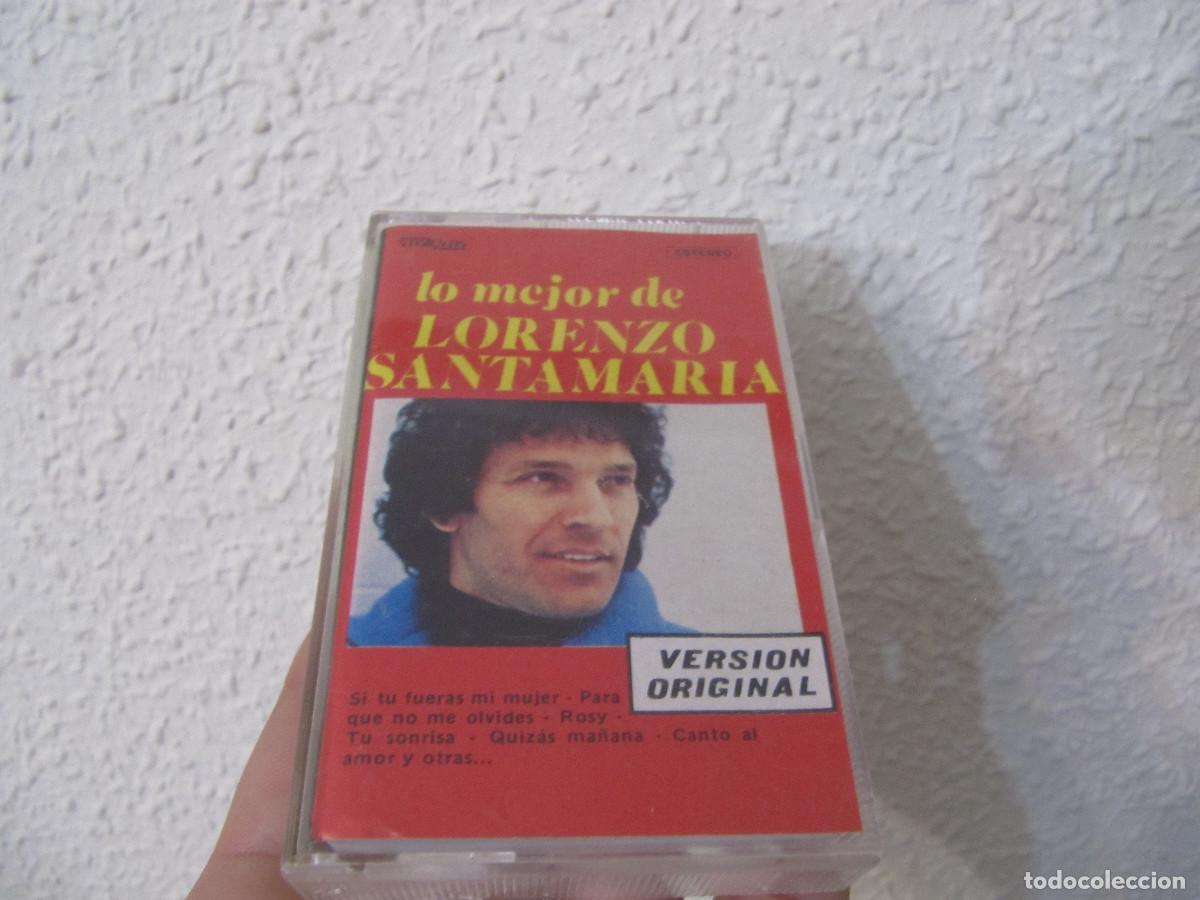 Casetes antiguos: LO MEJOR DE LORENZO SANTAMARIA-VERSION ORIGINAL CASETTE 1980 RARO