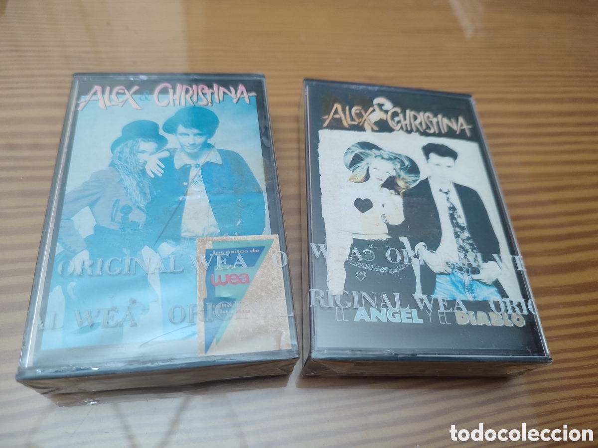 Casetes antiguos: Precintados !! Lote de 2 cintas de cassette de Alex y Christina,nuevos
