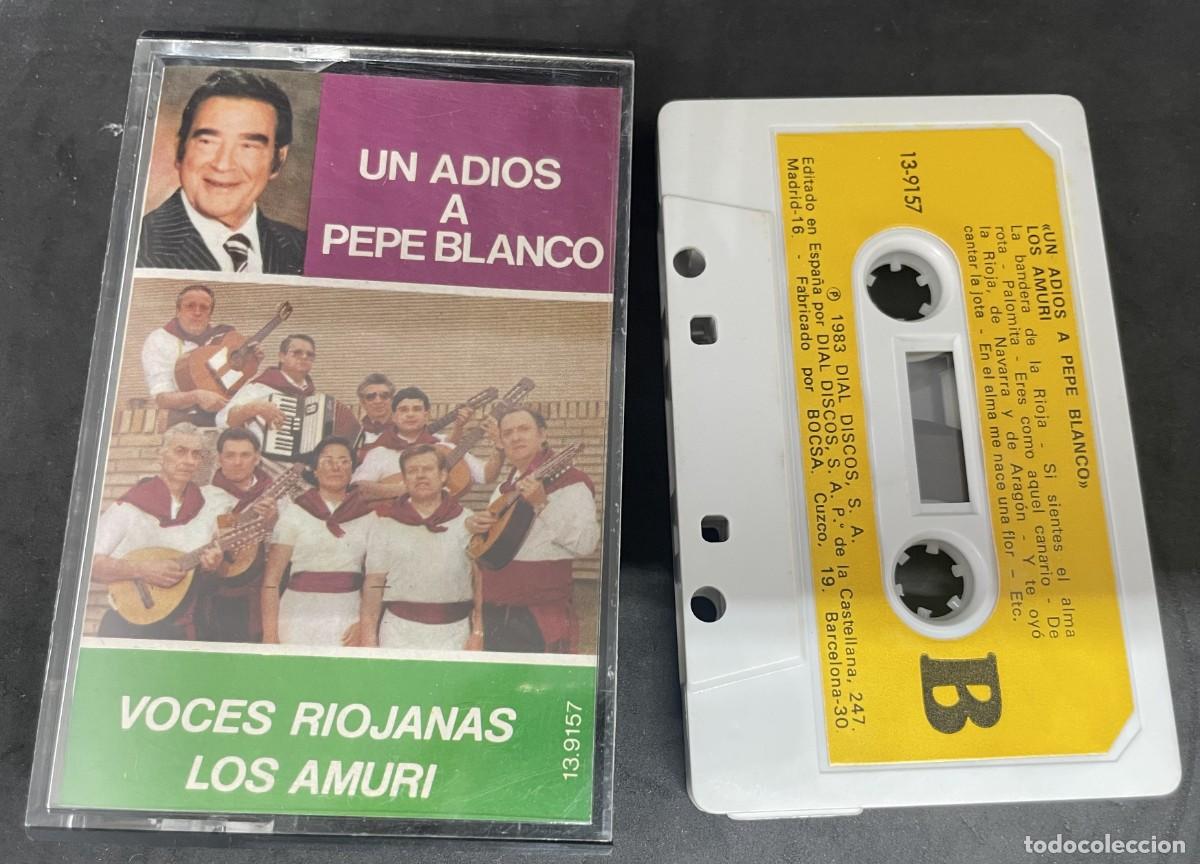 Cassetes antigas: cinta Voces Riojanas. Los Amuri. Un adios a Pepe Blanco. tdk854