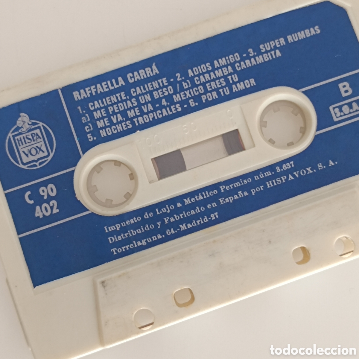 Casetes antiguos: Casete Raffaela Carr&aacute; Hispavox - Foto 1