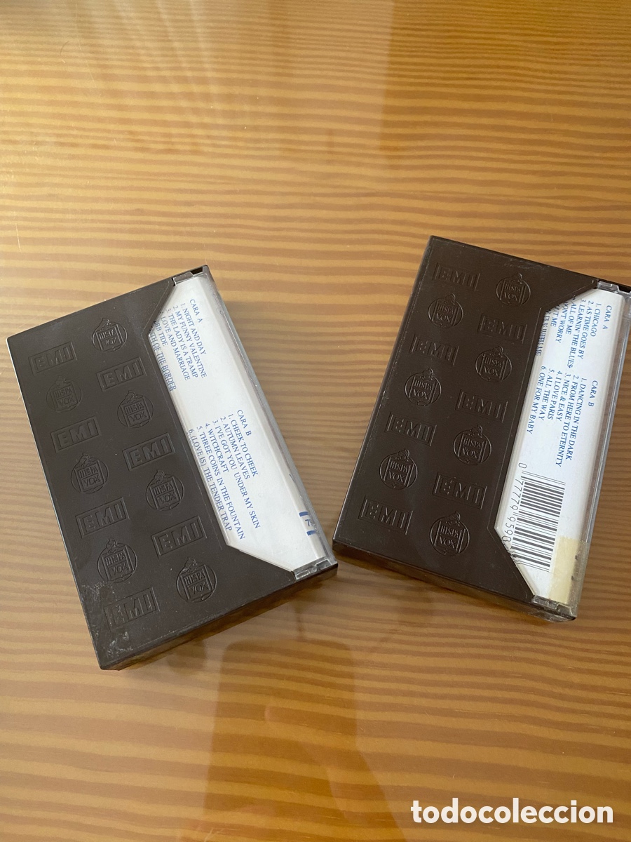 Casetes antiguos: Precintado !! Cinta de cassette de Frank Sinatra &ldquo;Simplemente la voz Vol 1 y 2&rdquo; - Foto 2