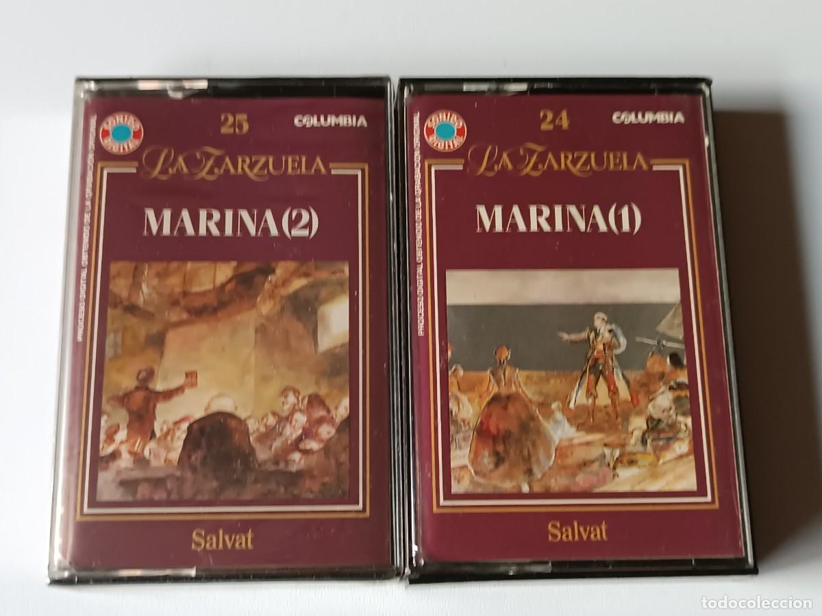 Casetes antiguos: 2 CASETES ZARZUELA MARINA - Foto 1