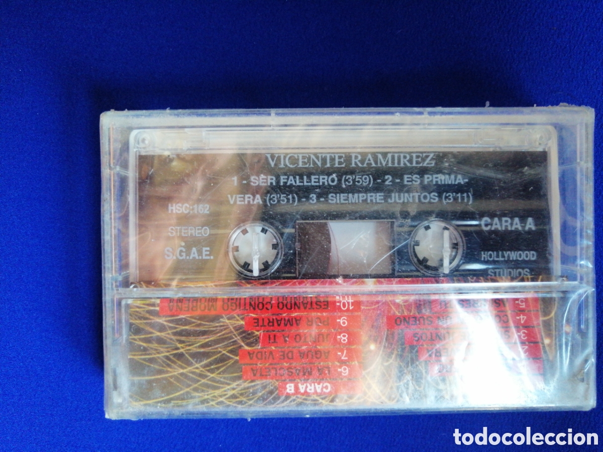 Casetes antiguos: VICENTE RAM&Iacute;REZ - SER FALLERO - CINTA PRECINTADA - Foto 3