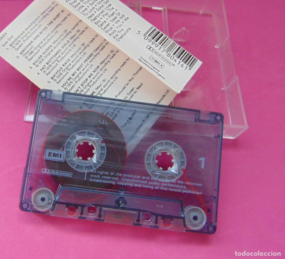 Casetes antiguos: QUEEN - GREATEST HITS  - CASETE ORIGINAL - Foto 5