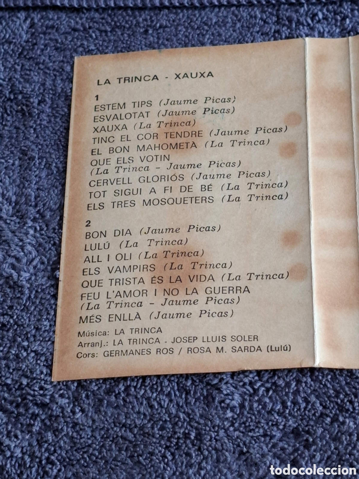 Casetes antiguos: CT16. La Trinca - Xauxa, Edigsa, 1972. - Foto 4