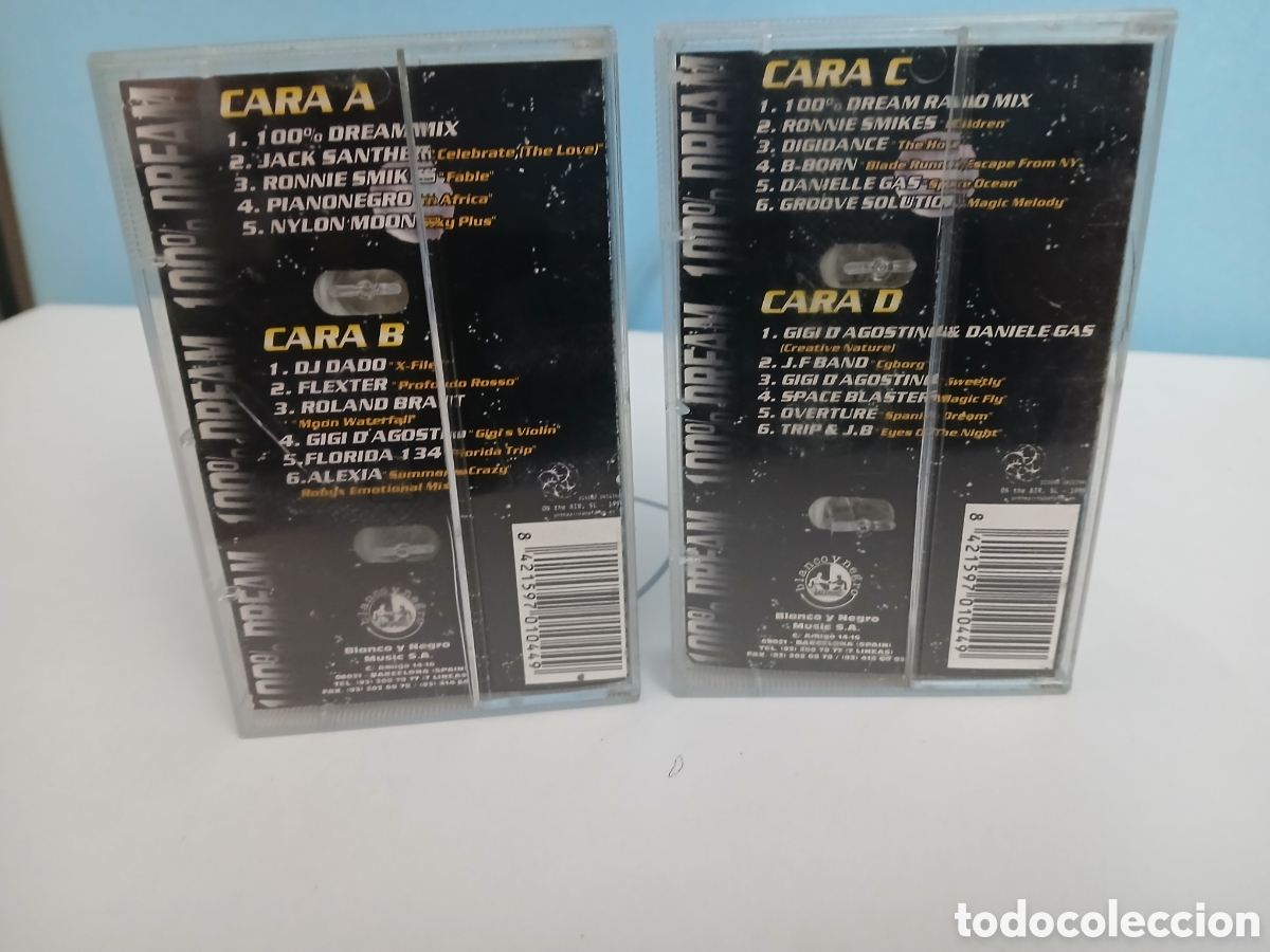 Casetes antiguos: 100% Dream 2 cassettes - Foto 3