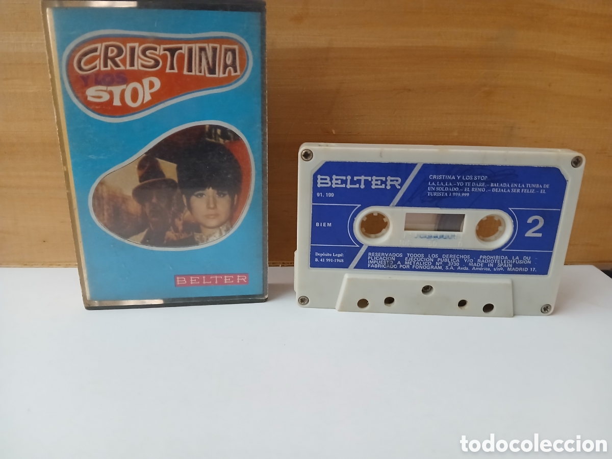 Casetes antiguos: Cristina y los Stop. Cinta cassette - Foto 2