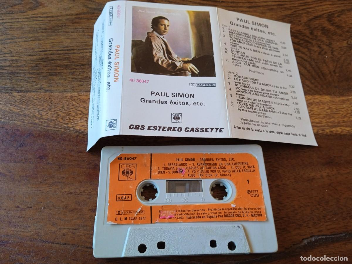 Casetes antiguos: Paul Simon - Grandes Exitos - Casetes Original CBS 1977 - Foto 2