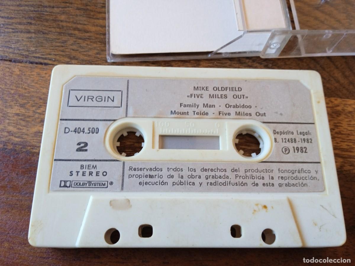 Casetes antiguos: Mike Oldfield - Five miles out - Casetes Original EMI Odeon 1982 - Foto 2