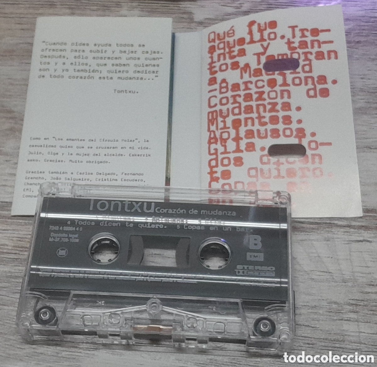 Casetes antiguos: TONTXU - CORAZ&Oacute;N DE MUDANZA - Foto 2