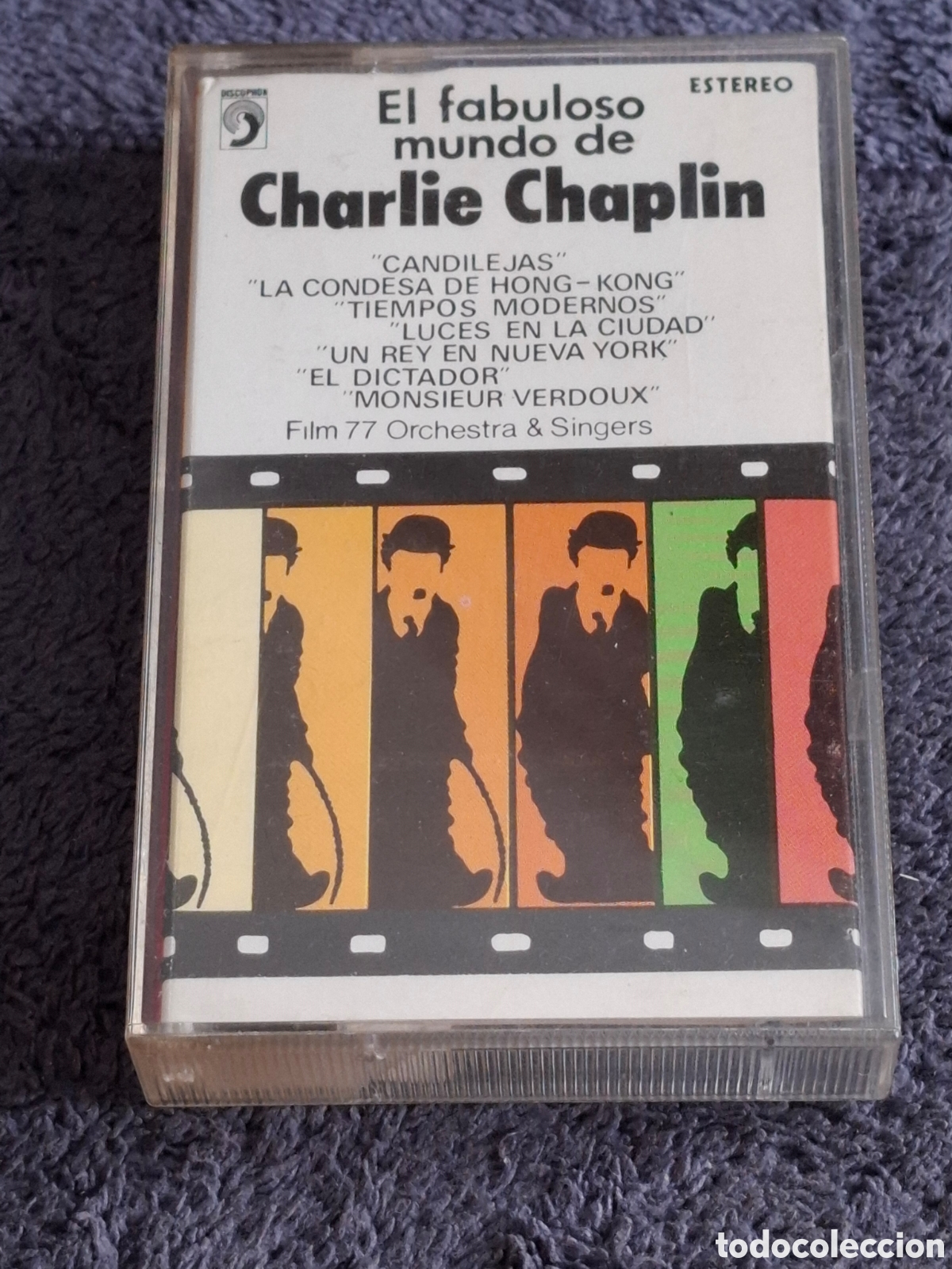 Casetes antiguos: CT17. El Fabuloso Mundo De Charlie Chaplin, Discophon, 1974.