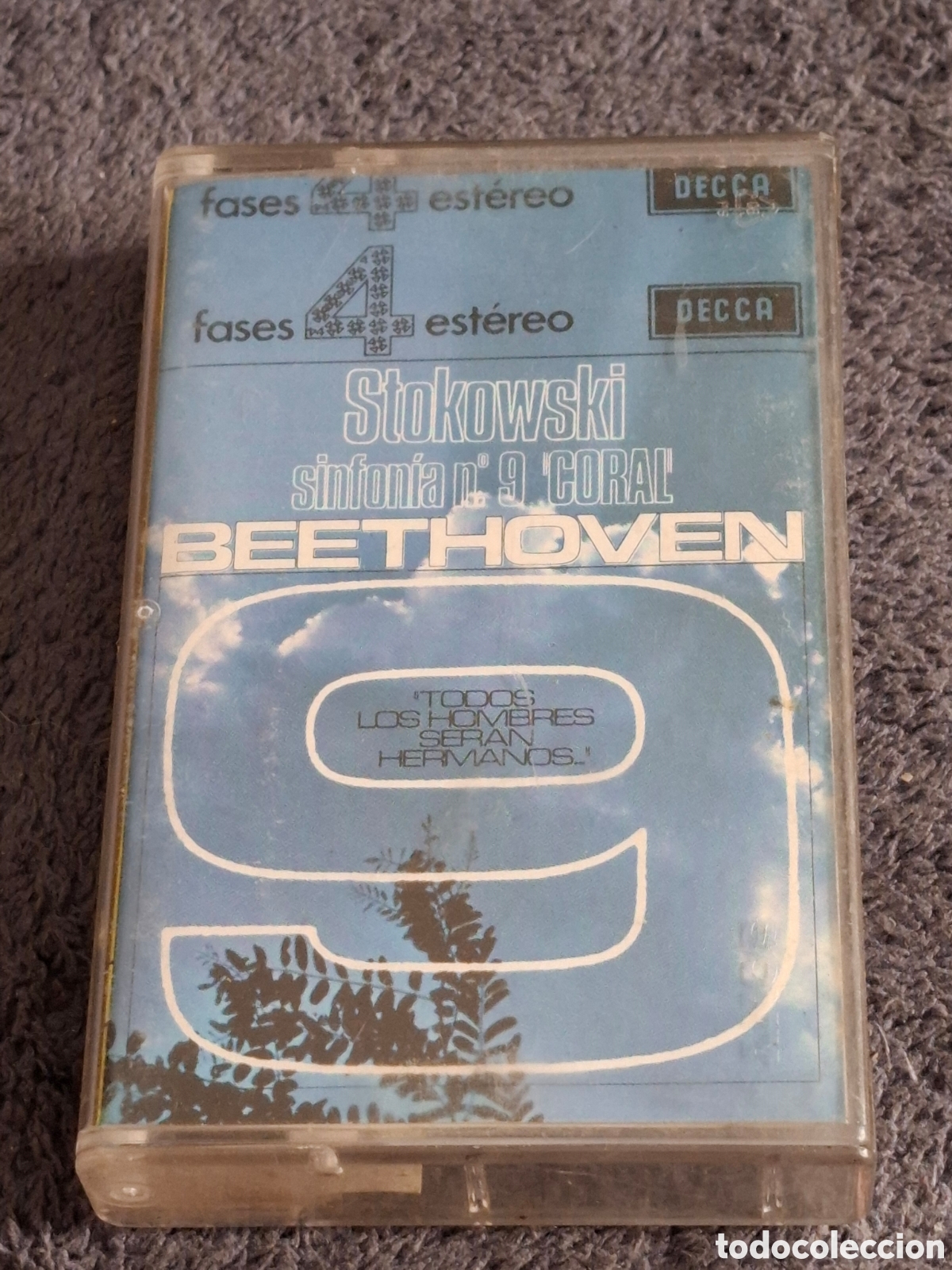 Casetes antiguos: CT18. Beethoven - Sinfonia N.&deg; 9 Coral, Stokowski, Sifonica De Londres, Serie 4 Fases, Decca, 1971.