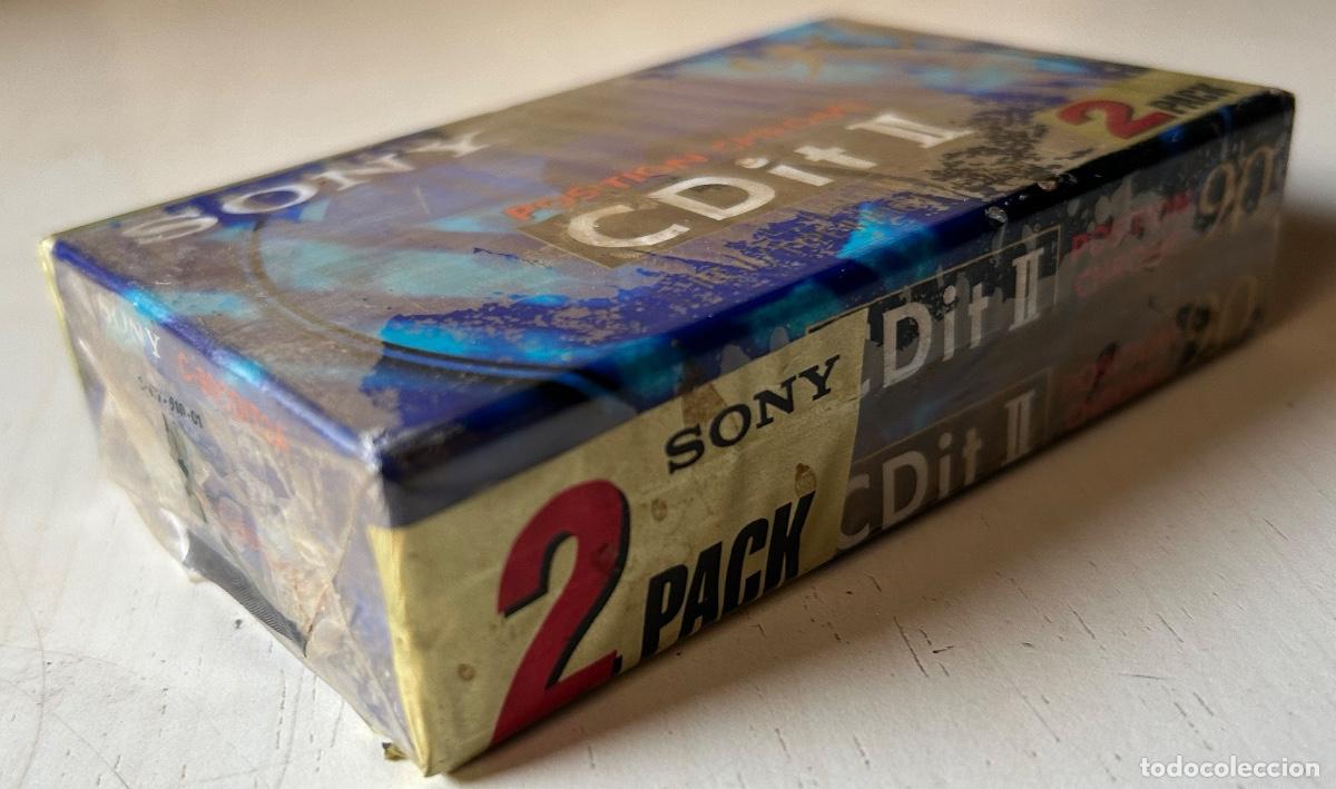 Casetes antiguos: Pack de 2 cassettes SONY CDit II 90 (nuevas) - Foto 4