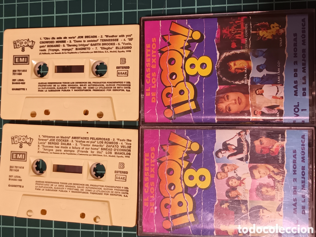 Casetes antiguos: Boom 8 dos cassetes musical - Foto 1