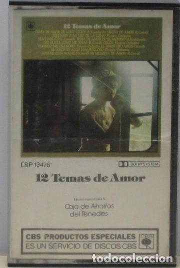 Casetes antiguos: 12 TEMAS DE AMOR - CASETE