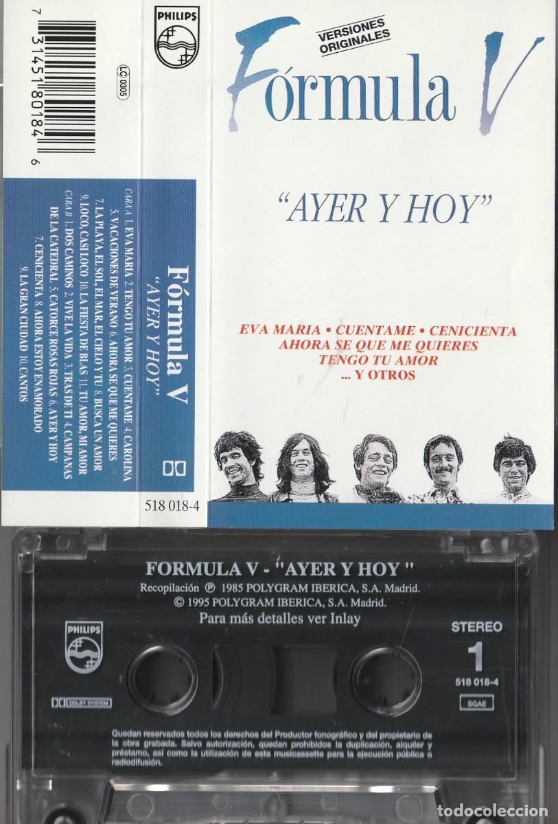 Casetes antiguos: FORMULA V - AYER Y HOY (CASSETTE PHILIPS 1995) - Foto 1