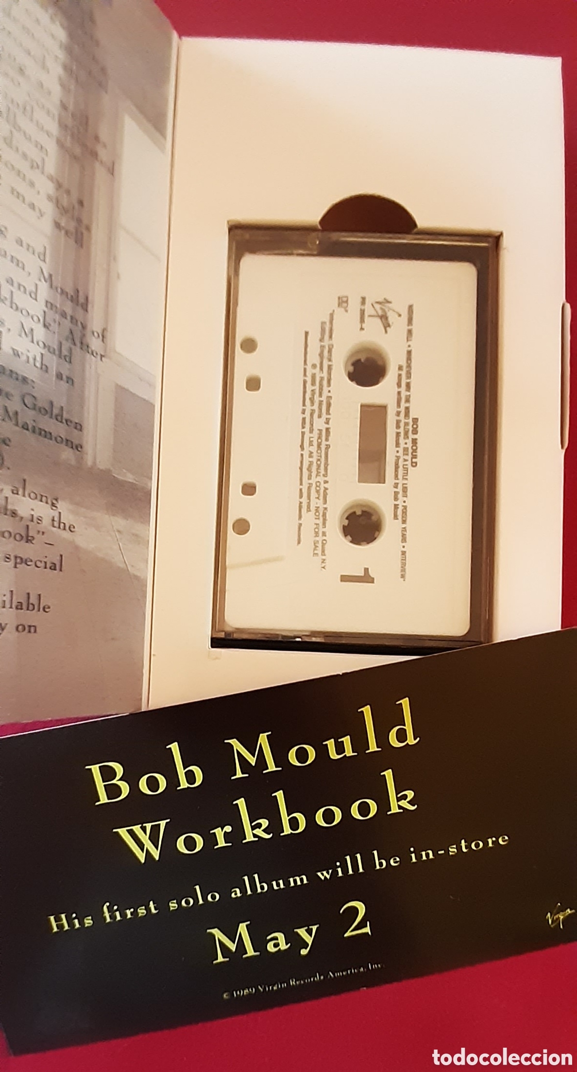 Casetes antiguos: Bob Mould - Workbook - cassette - Foto 5